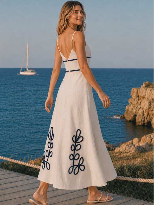 Vestido largo Adjoa Blanco