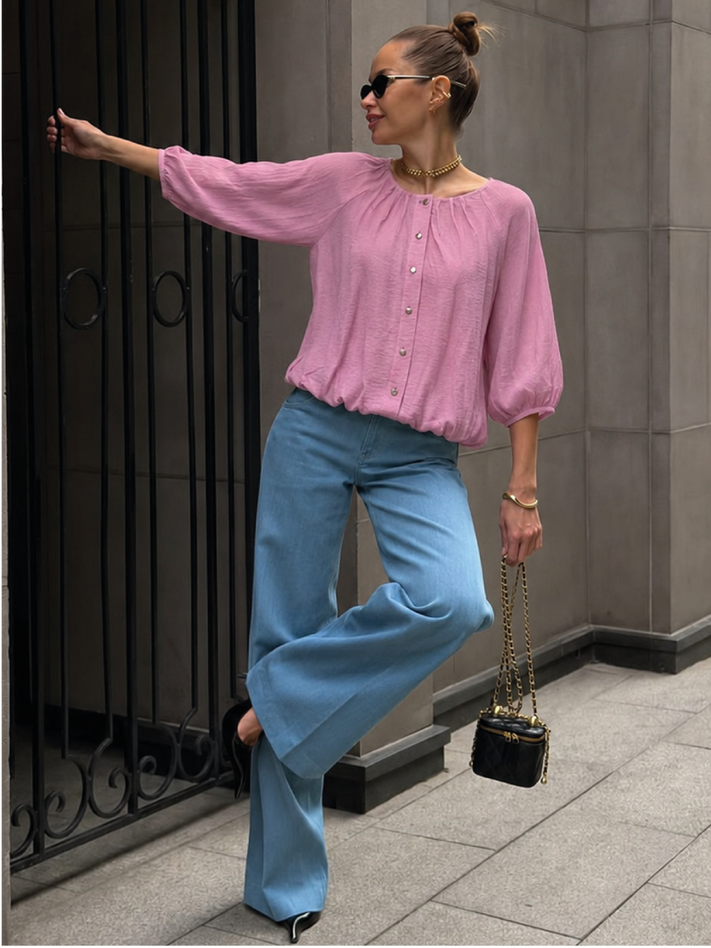 Blusa Yama Rosa