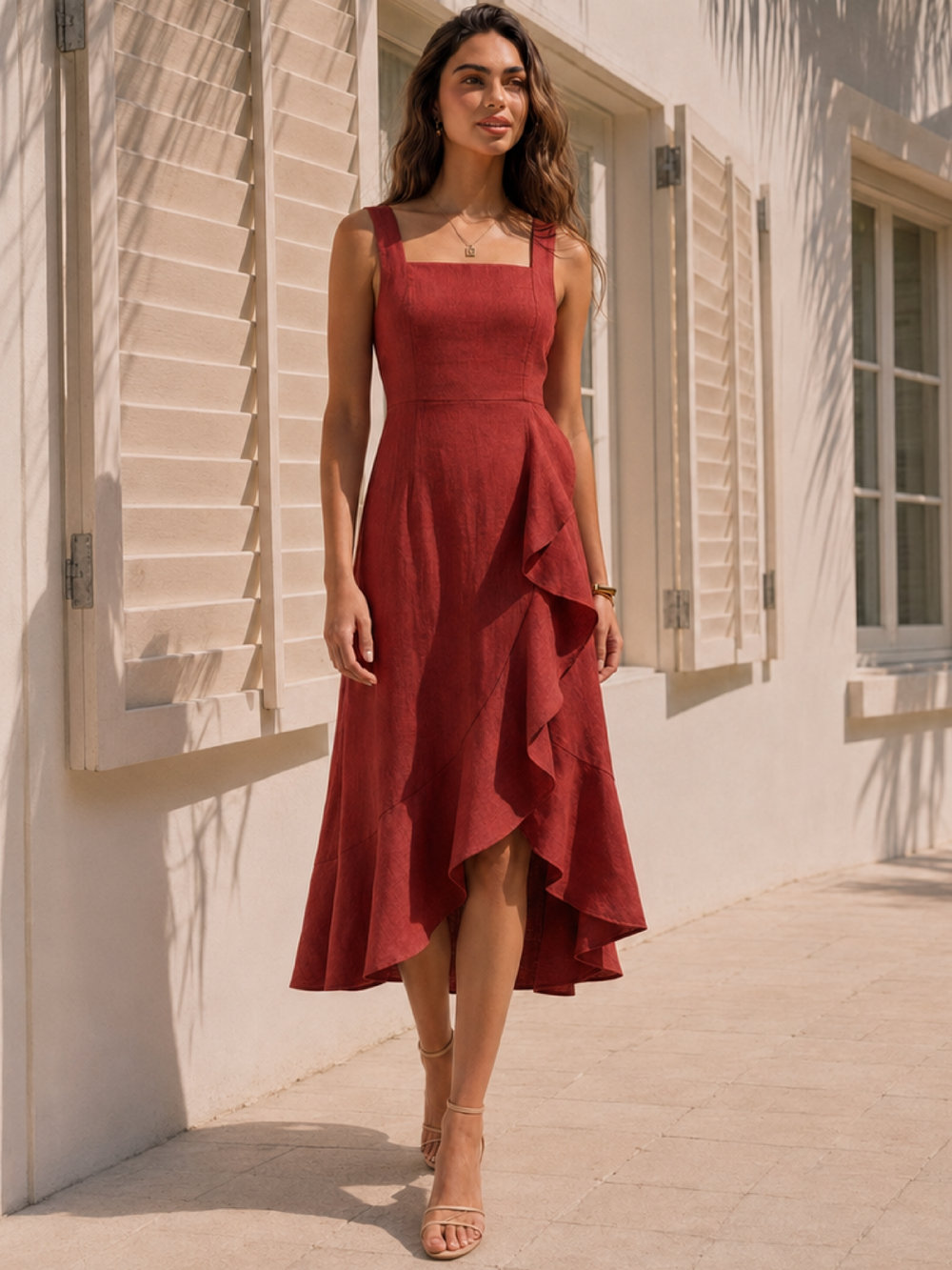 Vestido Largo Marla Rojo