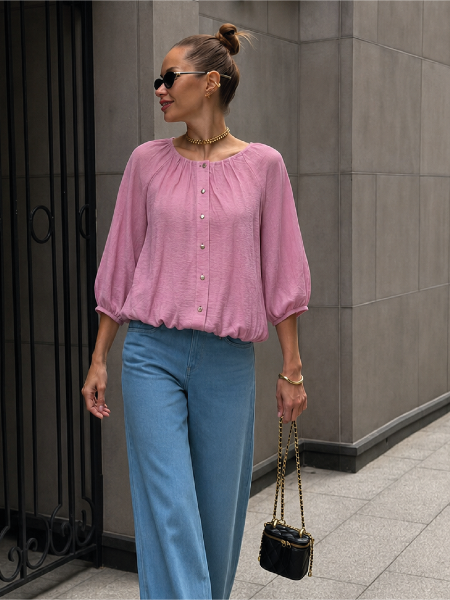 Blusa Yama Rosa