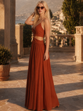 Vestido Largo Bilbao Terracota