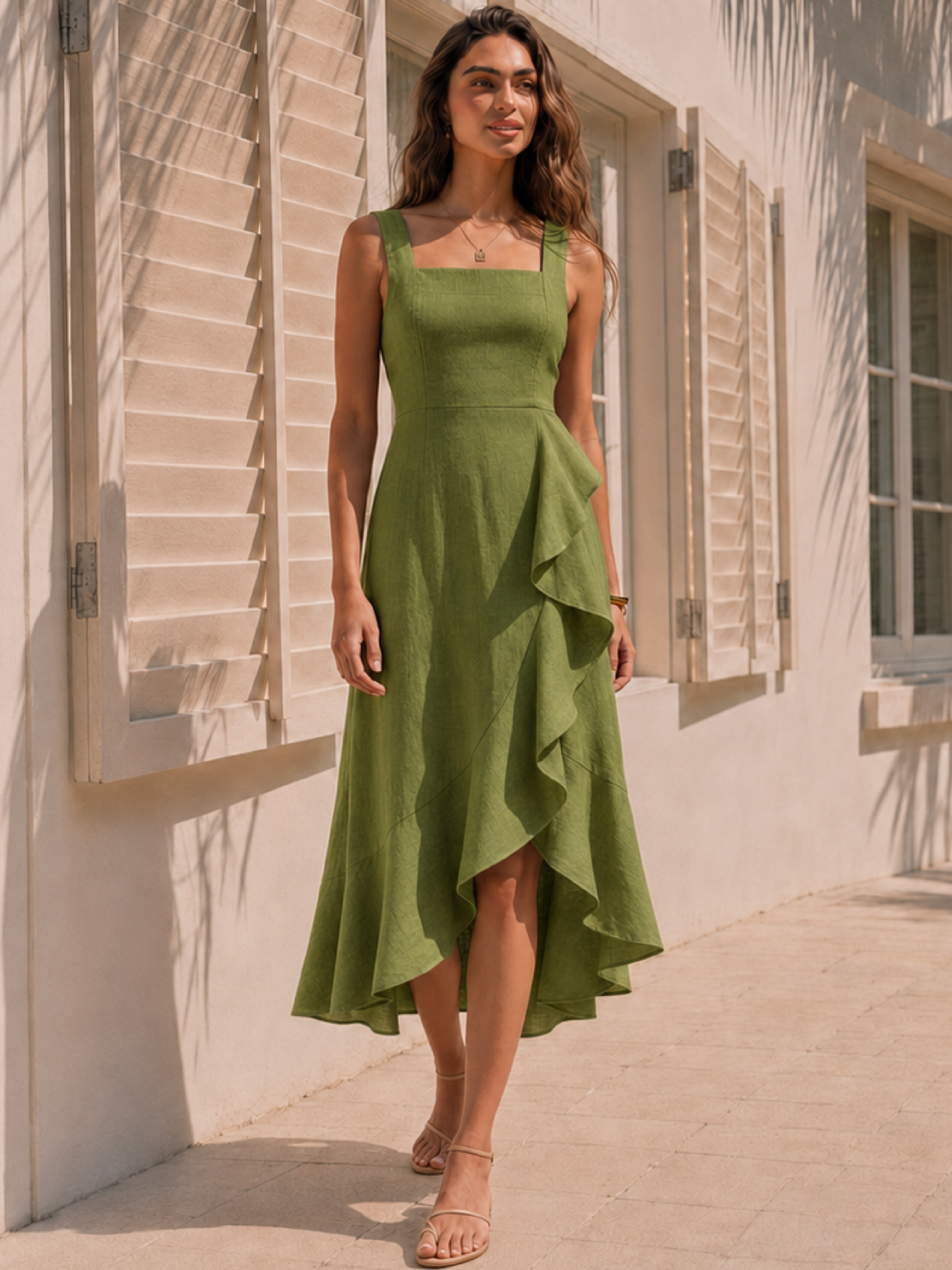 Vestido largo Marla Verde