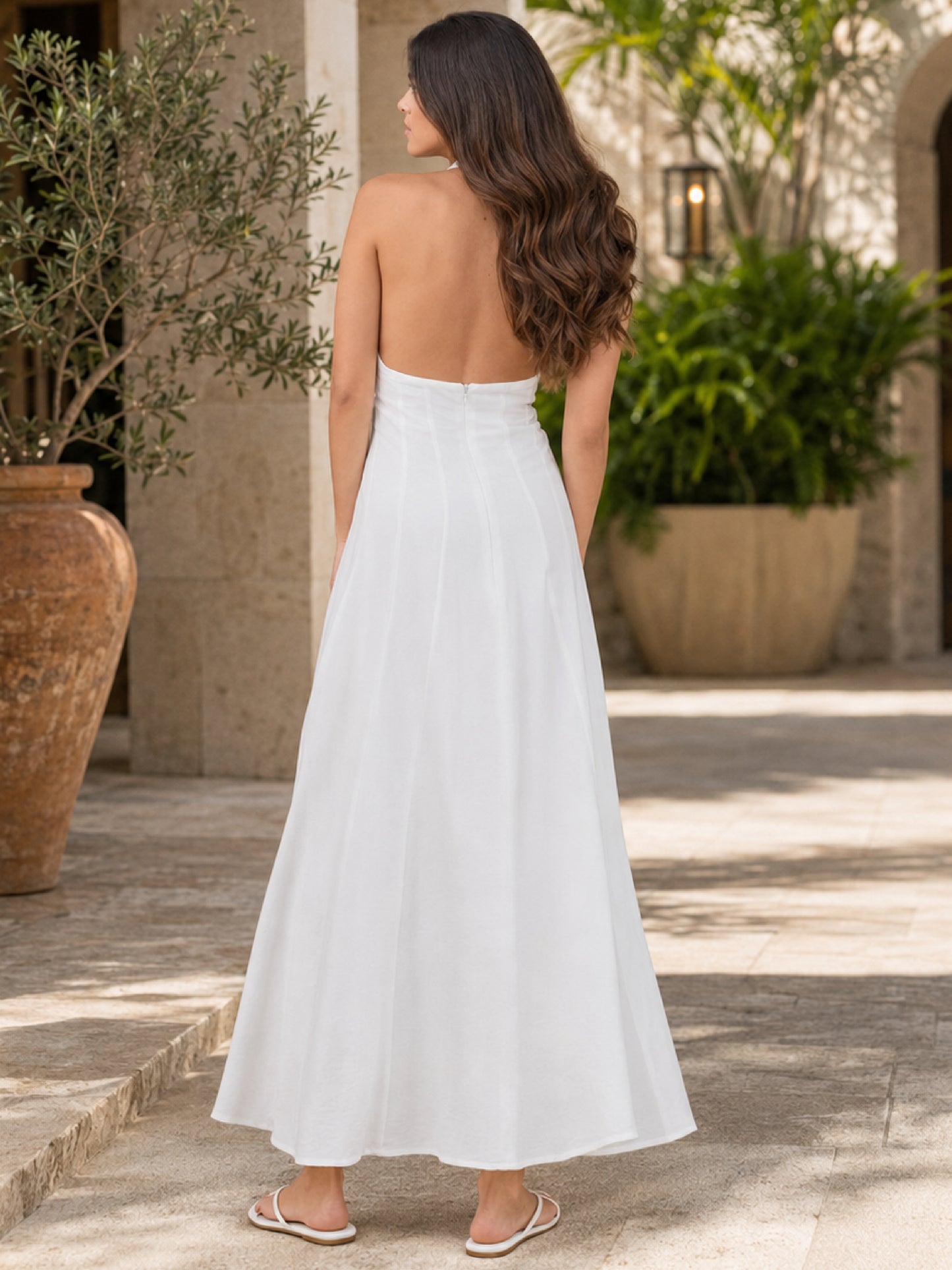 Vestido Largo Francesa Blanco