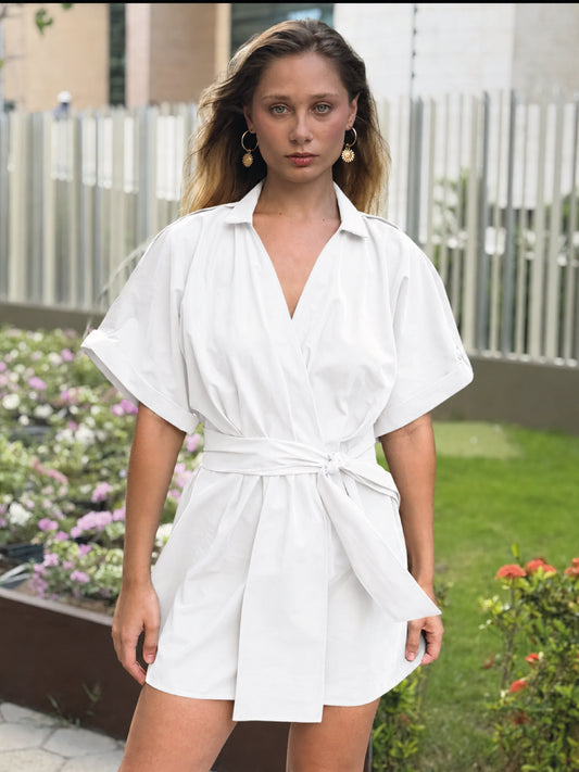 Vestido Corto Harmony Blanco