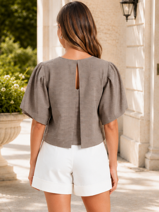 Blusa Shela Café