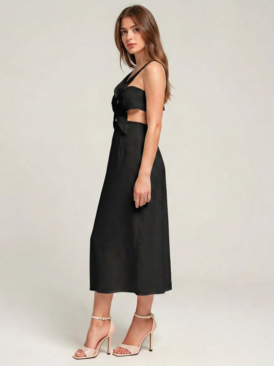 Vestido Largo Adolfina Negro