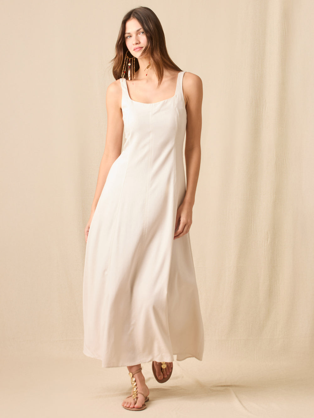 Vestido Largo Elowen Sand