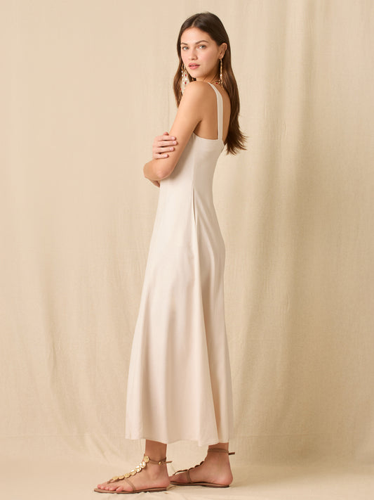 Vestido Largo Elowen Sand