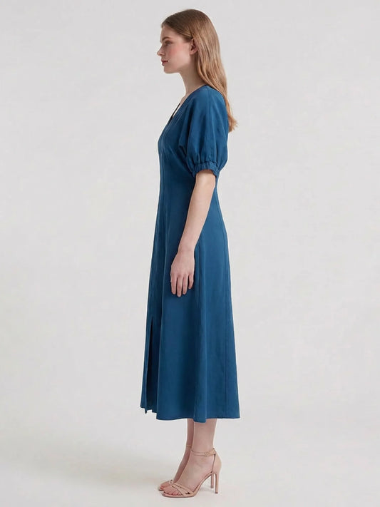 Vestido Largo Clare Indigo Light