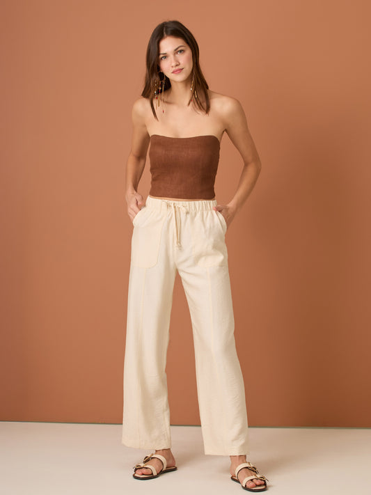 Pantalon  Largo Balbora Vainilla