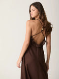 Vestido Largo Alain Cafe