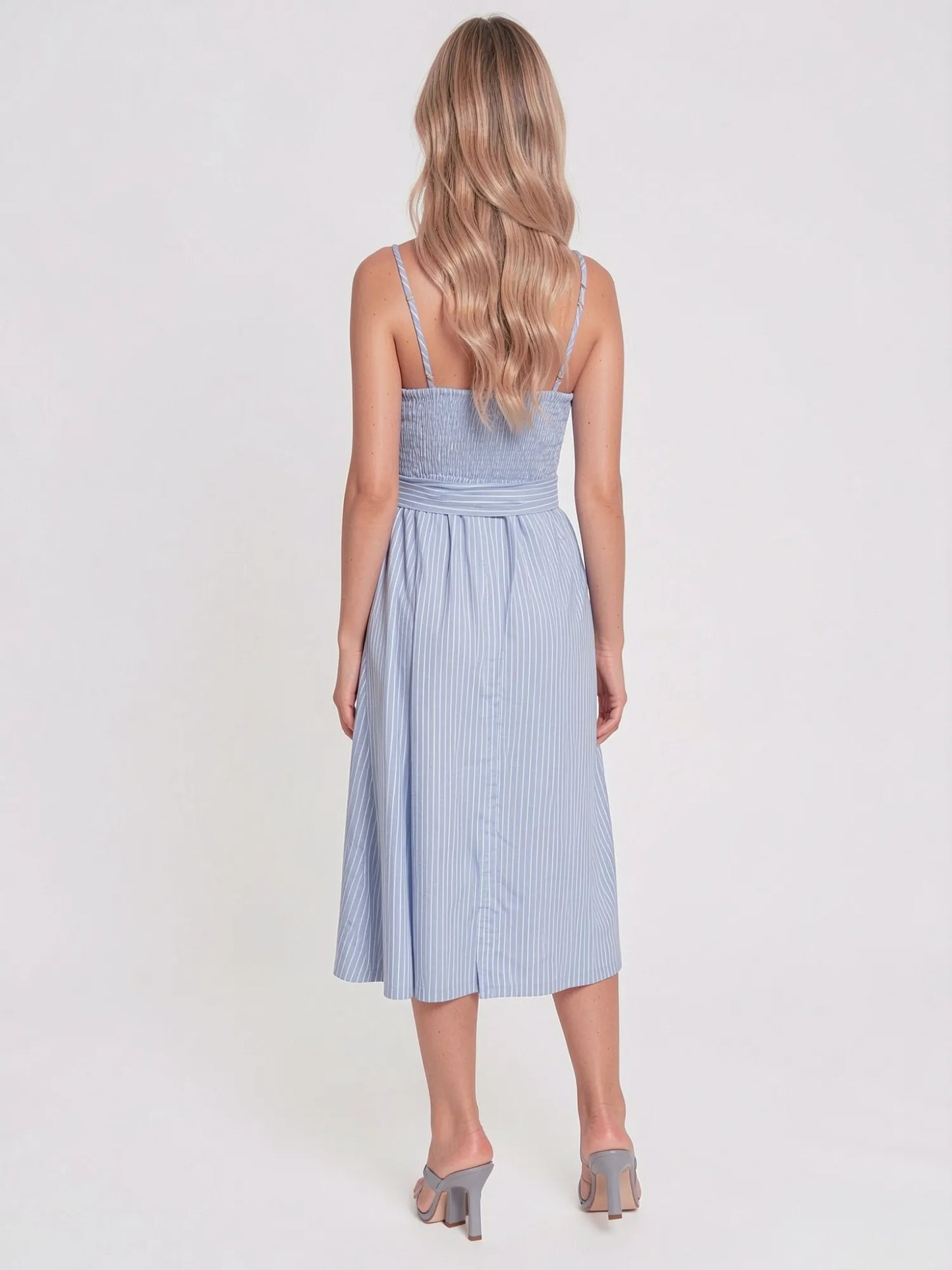 Vestido Largo Sabria Baby Blue