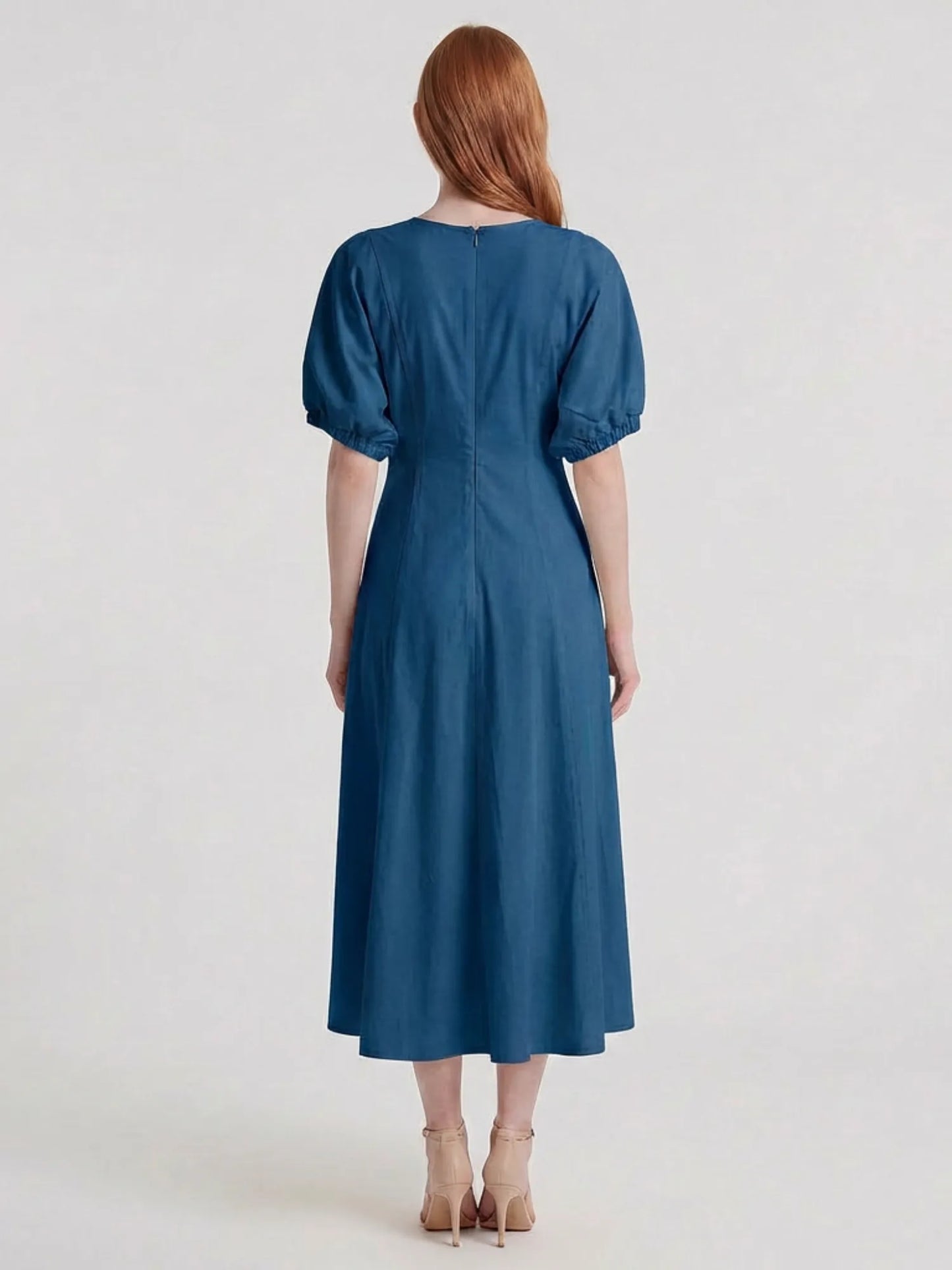 Vestido Largo Clare Indigo Light