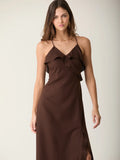Vestido Largo Alain Cafe