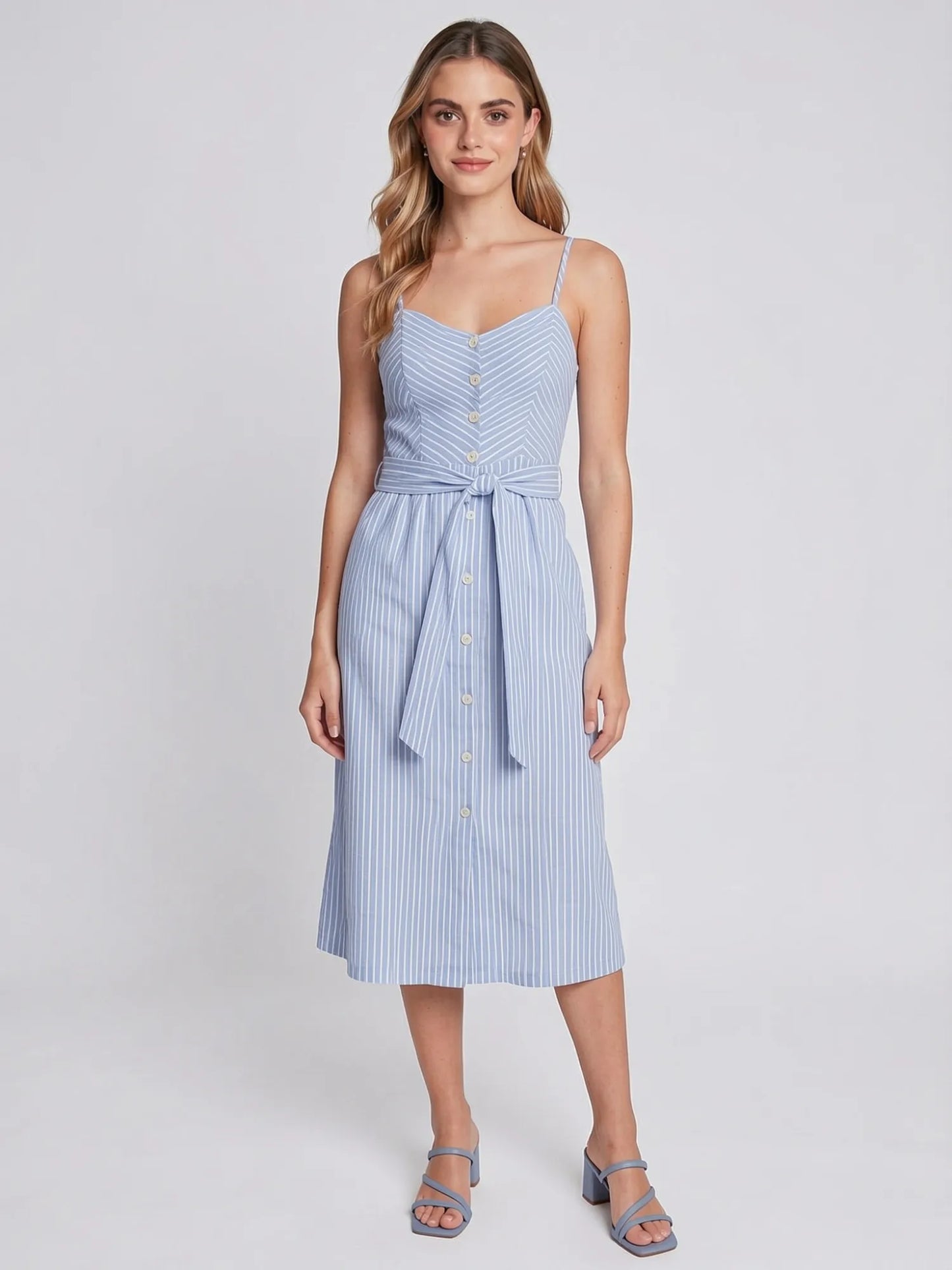 Vestido Largo Sabria Baby Blue