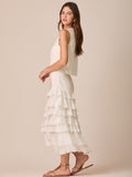 Falda Larga Pristine Blanco
