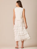 Falda Larga Pristine Blanco