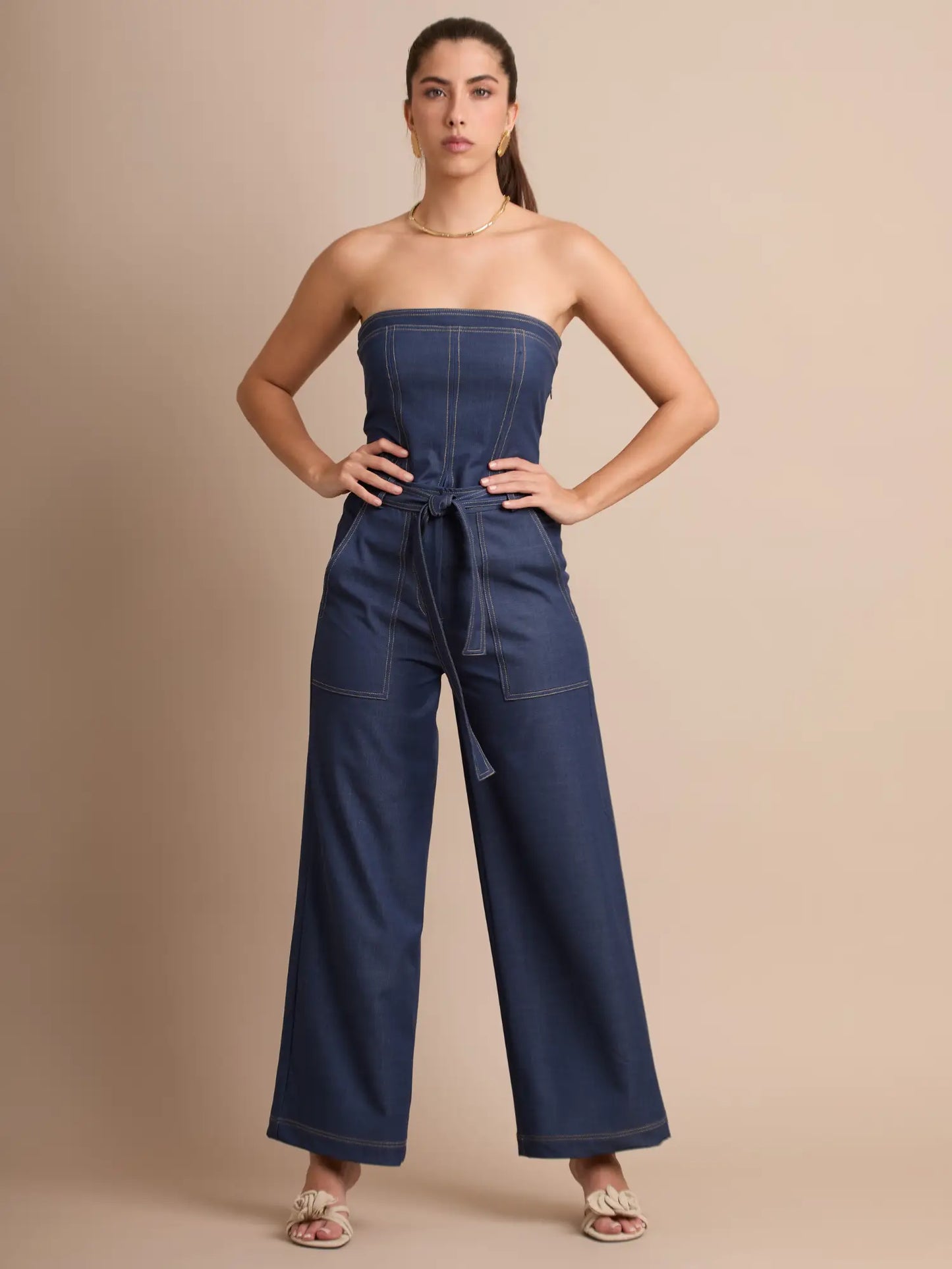 Pantalon Largo Galvana Indigo