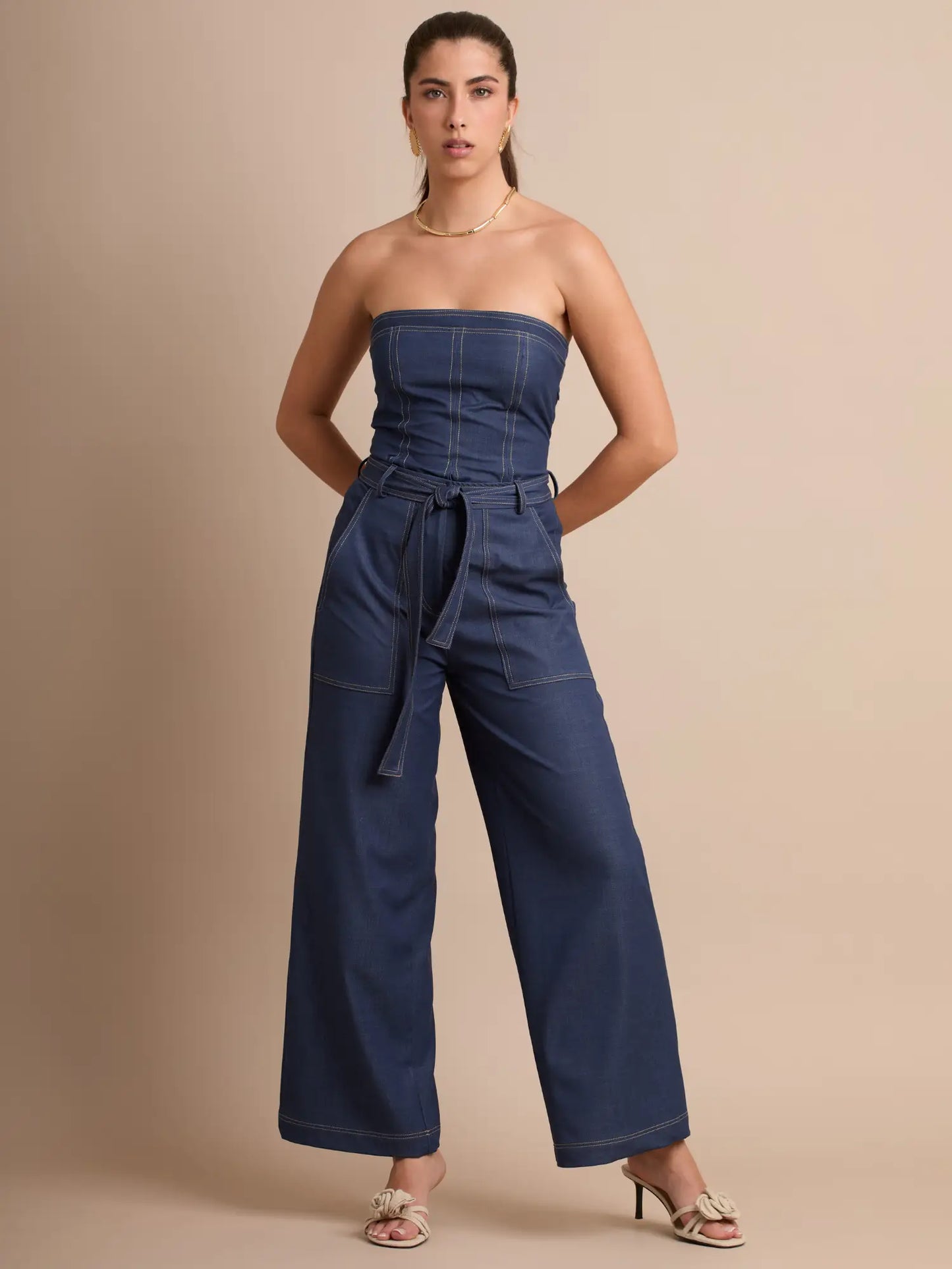 Pantalon Largo Galvana Indigo