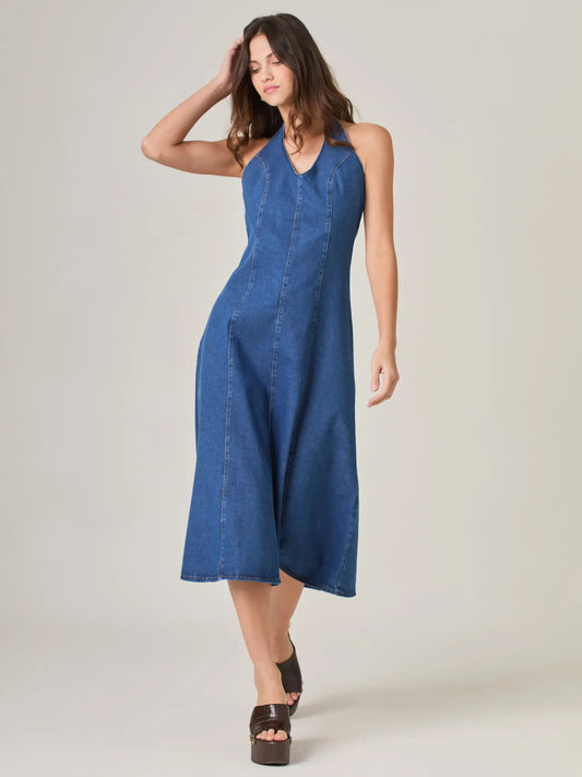 Vestido Largo Kenna Indigo