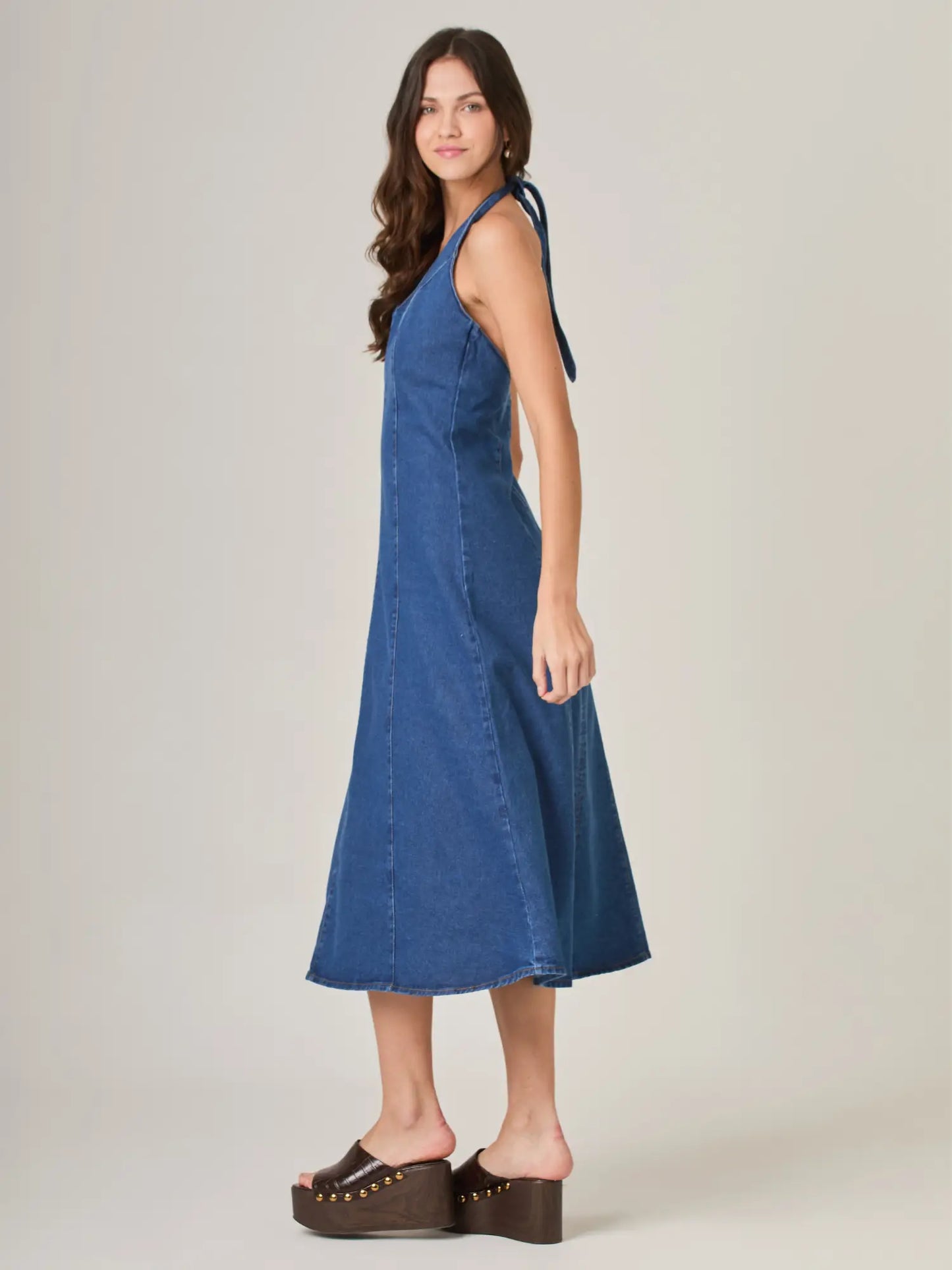 Vestido Largo Kenna Indigo