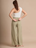 Pantalon Largo Romalia Olive