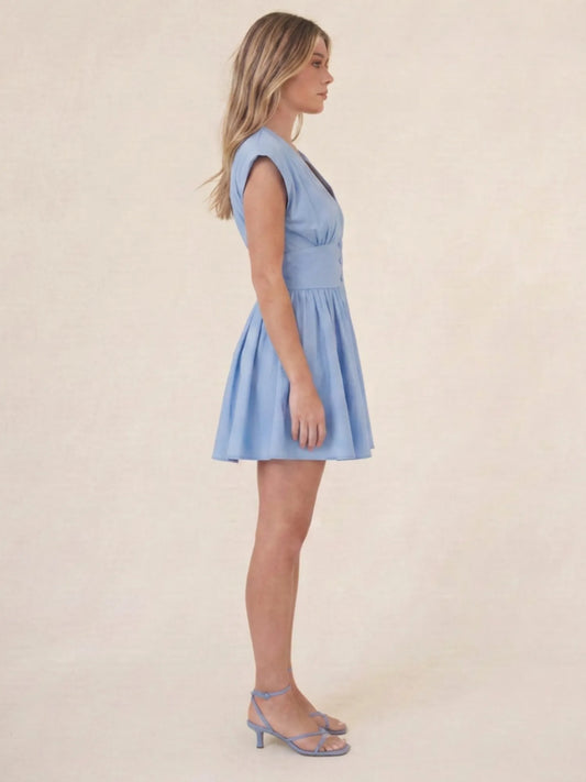 Vestido Corto Oliveta Azul
