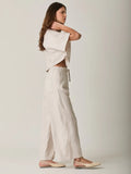 Pantalon Largo Romalia Sand