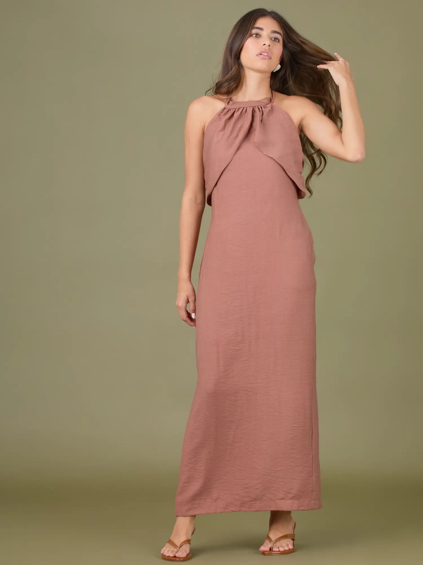 Vestido Largo Lottise Cafe