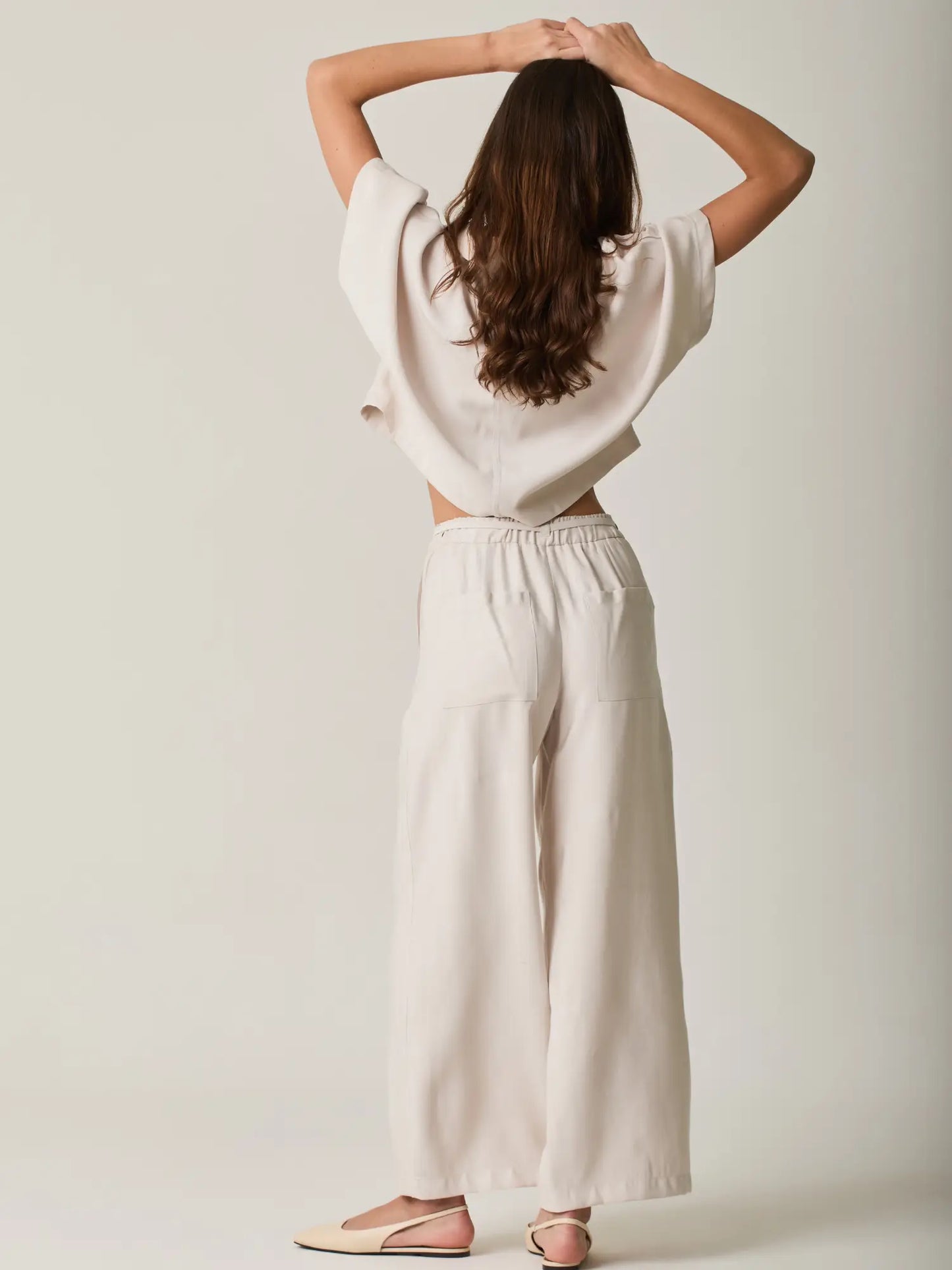 Pantalon Largo Romalia Sand