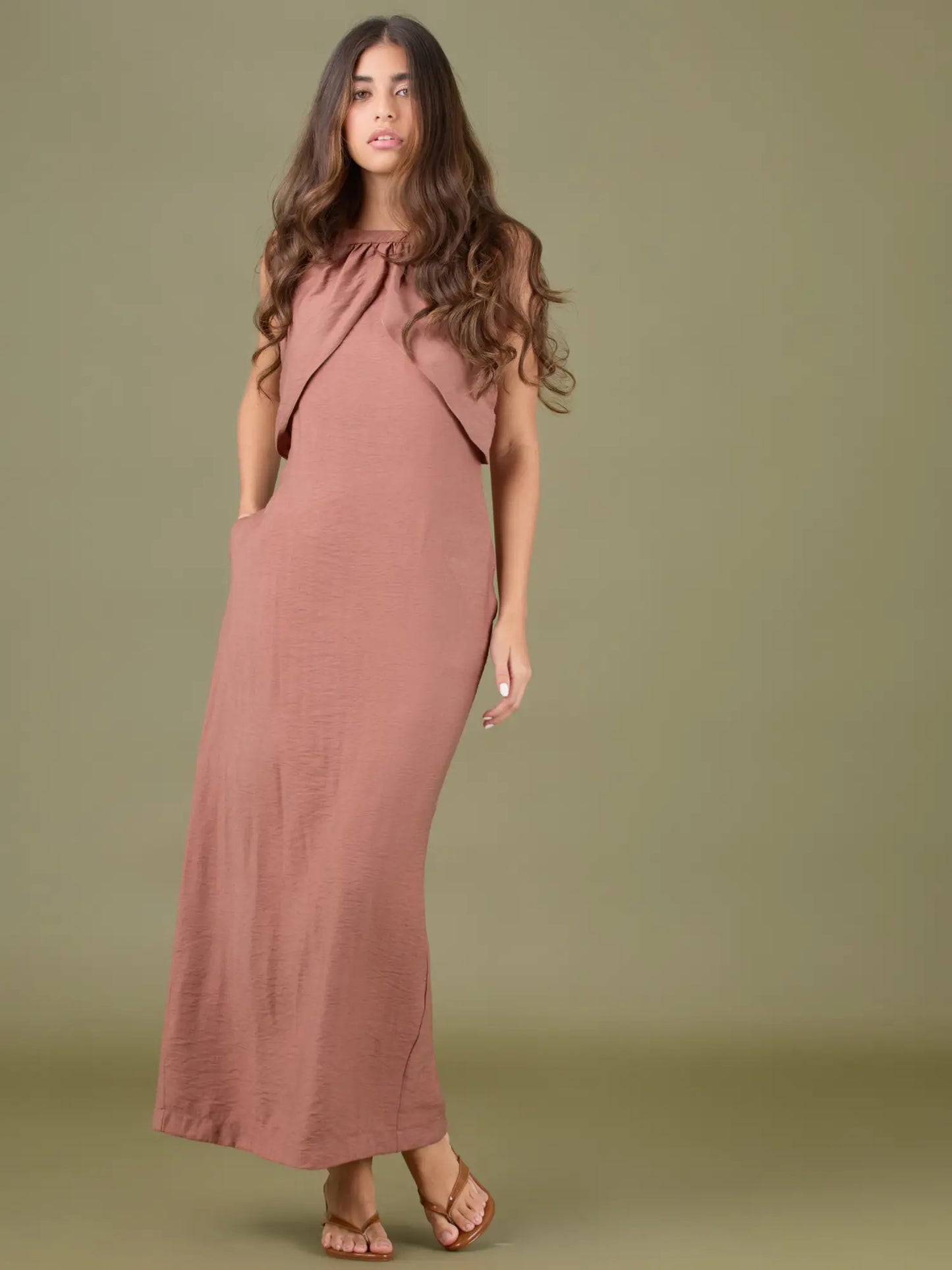 Vestido Largo Lottise Cafe