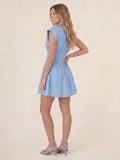 Vestido Corto Oliveta Azul