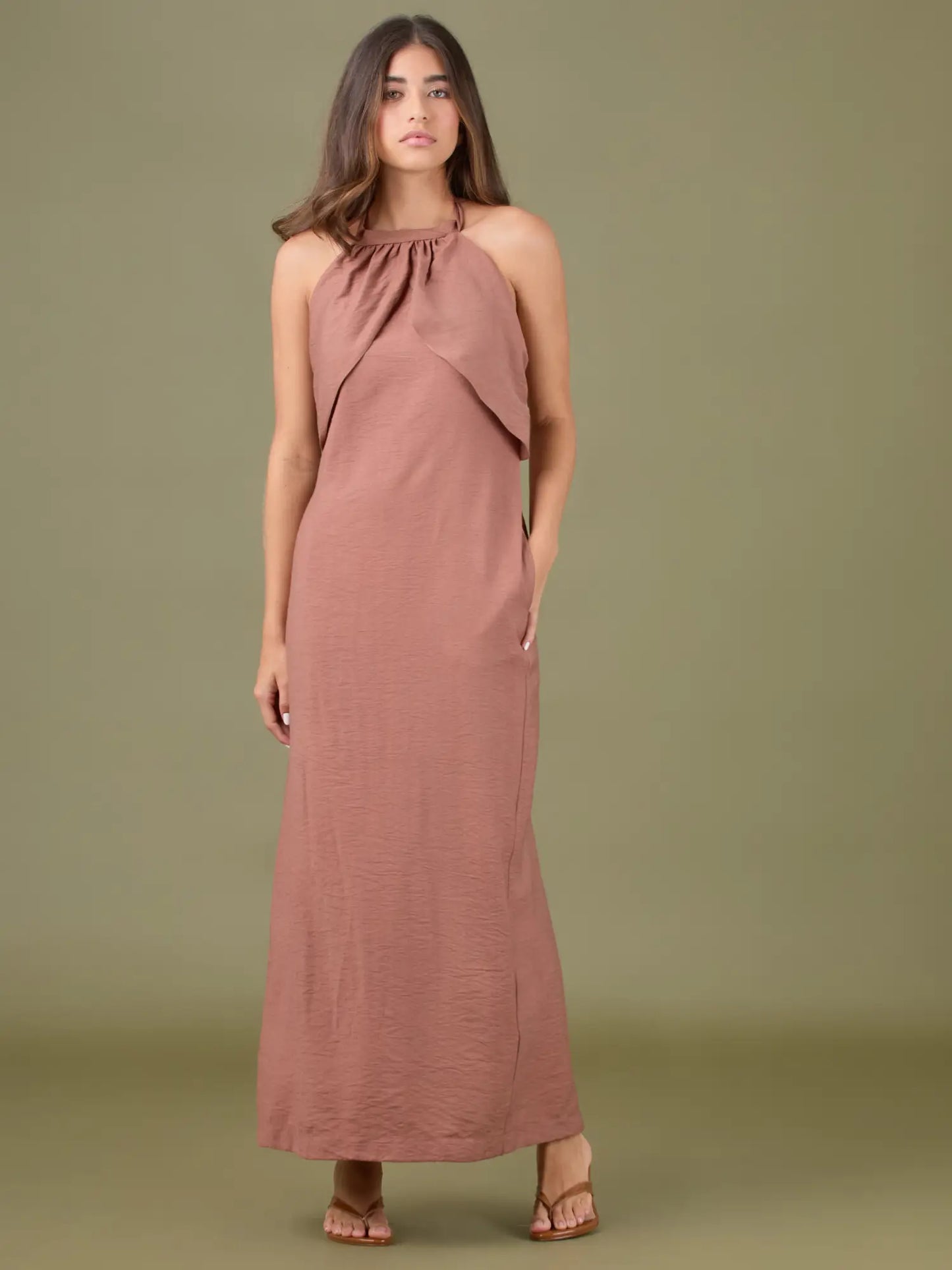 Vestido Largo Lottise Cafe