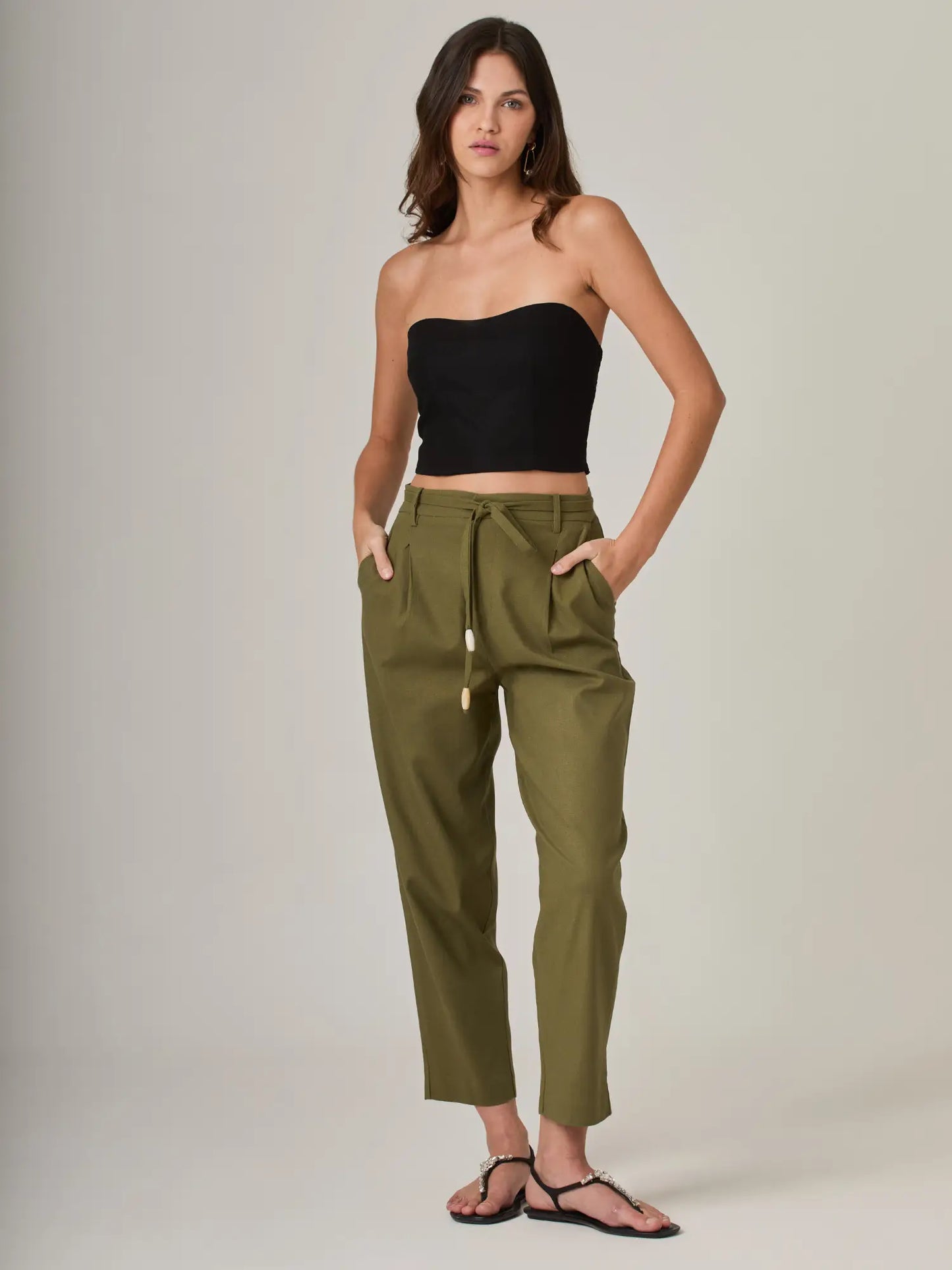 Pantalon Largo Rinna Olivo