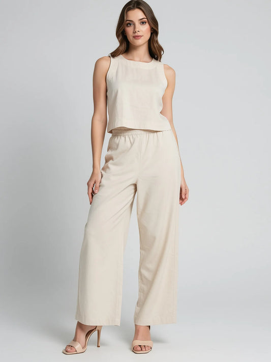 Pantalon Largo Soria Sand