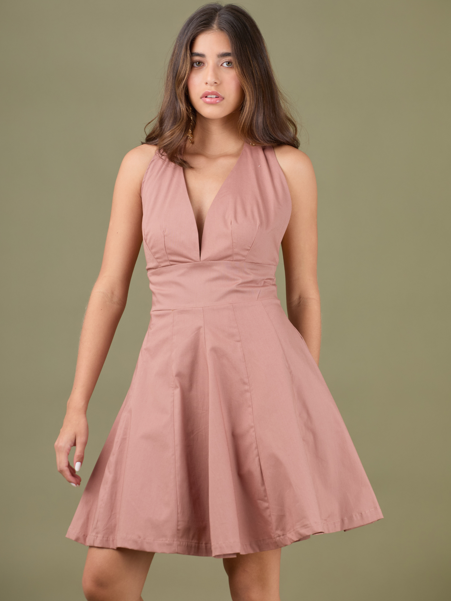 Vestido Corto Yanet Palo de Rosa