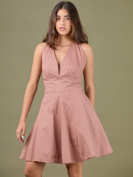 Vestido Corto Yanet Palo de Rosa