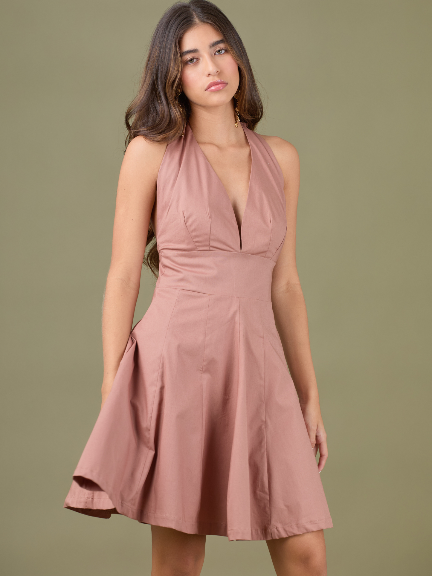 Vestido Corto Yanet Palo de Rosa