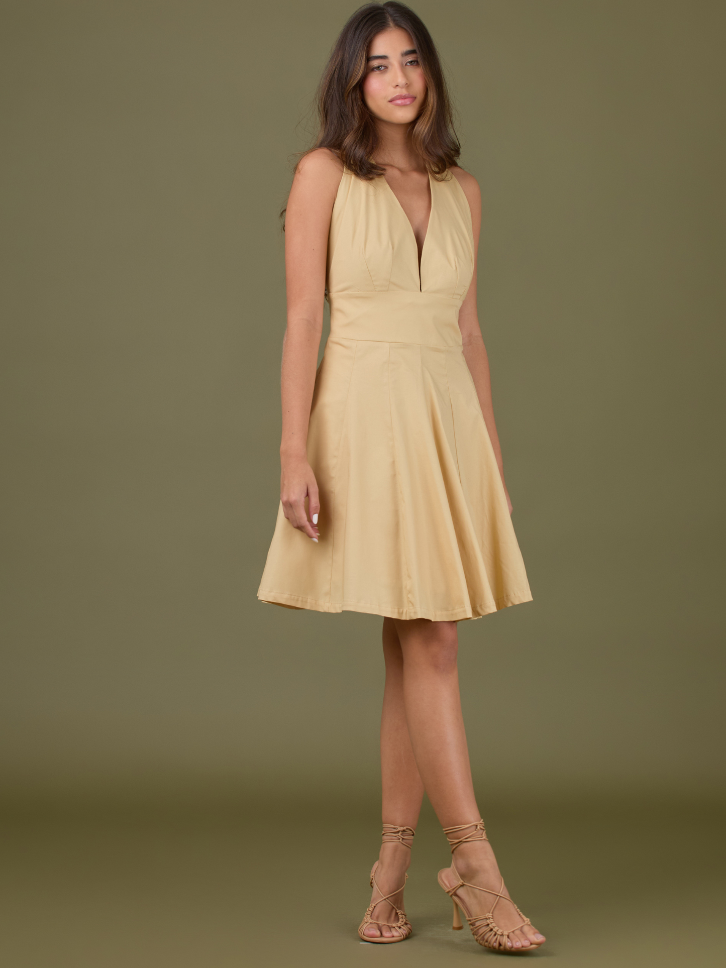 Vestido Corto Yanet Amarillo