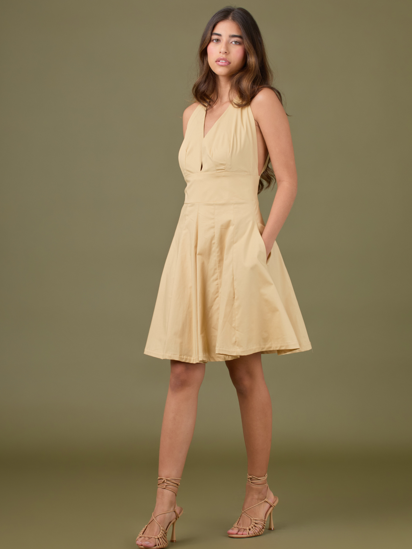 Vestido Corto Yanet Amarillo