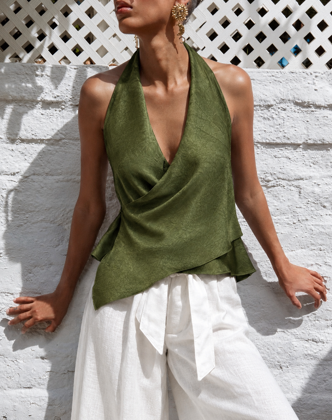 Blusa Organica Verde Oliva