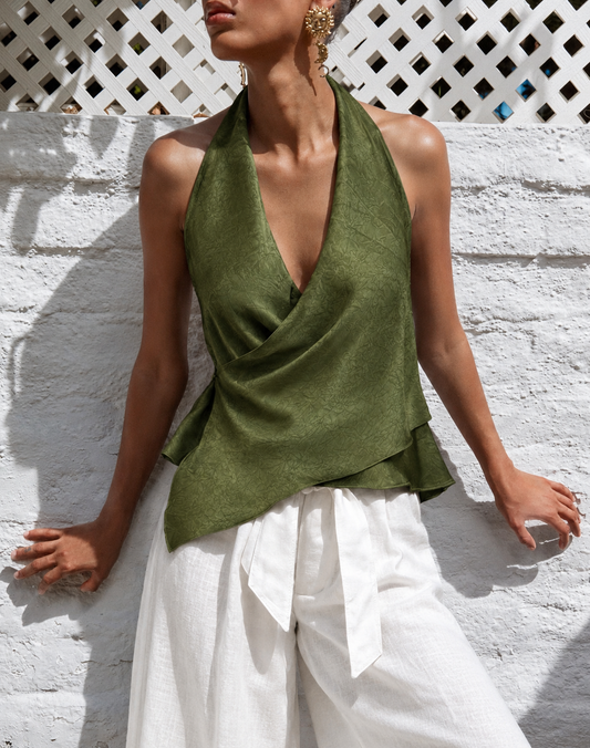 Blusa Organica Verde Oliva