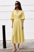 Vestido Largo Clare Amarillo