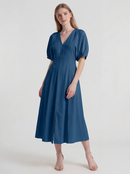 Vestido Largo Clare Indigo Light