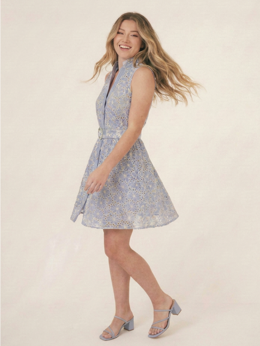 Vestido Corto Tizen Baby Blue