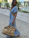 Vestido Largo Luciana Baby Blue