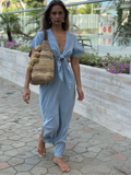 Vestido Largo Luciana Baby Blue
