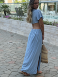 Vestido Largo Luciana Baby Blue