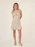 Vestido Corto Emera Beige
