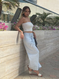 Pantalon Largo Megan Baby Blue